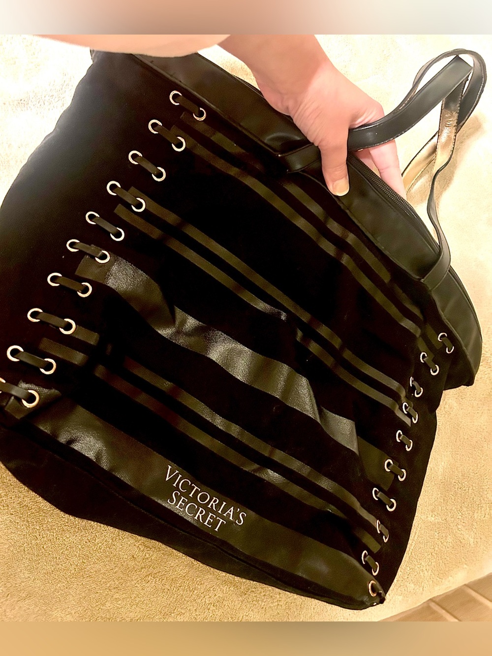 Victoria's Secret Black Tote Purse